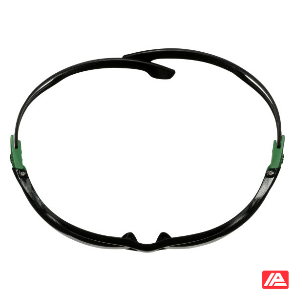 3M™ SecureFit™ 500 Safety Glasses Green/Black frame Anti-Scratch+ (K) IR 3.0 Grey lens SF530ASP-GRN-EU - Image 4