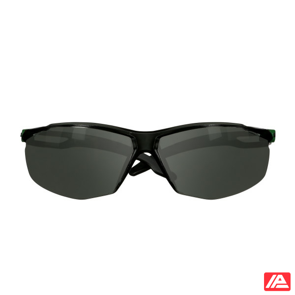 3M™ SecureFit™ 500 Safety Glasses Green/Black frame Anti-Scratch+ (K) IR 3.0 Grey lens SF530ASP-GRN-EU - Image 2