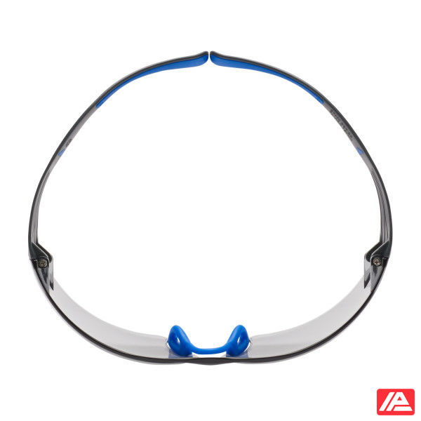 3M™ SecureFit™ 400 Safety Glasses Blue/Grey Frame Scotchgard™ Anti-Fog/Anti-Scratch Coating (K&N) Indoor/Outdoor Grey Lens SF407SGAF-BLU-EU - Image 4