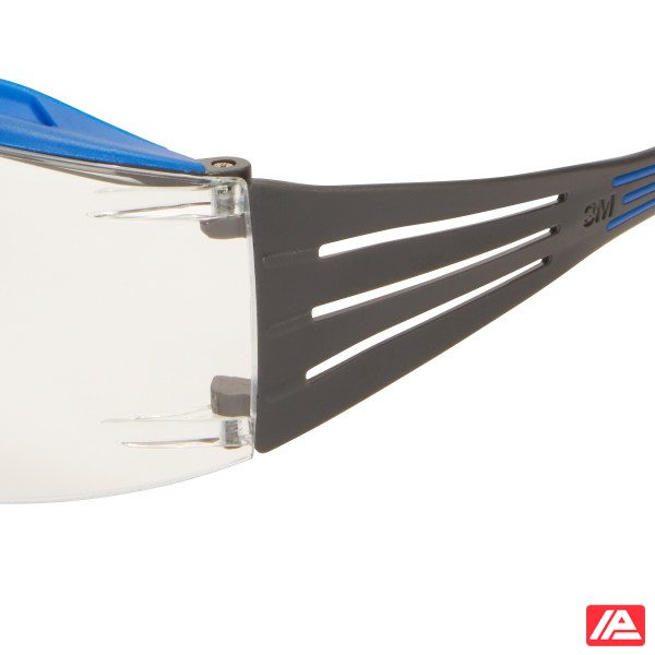 3M™ SecureFit™ 400 Series Safety Glasses SF401XSGAF-BLU Blue/Gray Clear Scotchgard™ Anti-Fog/Anti-Scratch Lens - Image 5