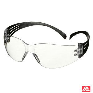 3M™ SecureFit™ 100 Safety Glasses Black frame Anti-Scratch Clear lens SF101AS-BLK-EU