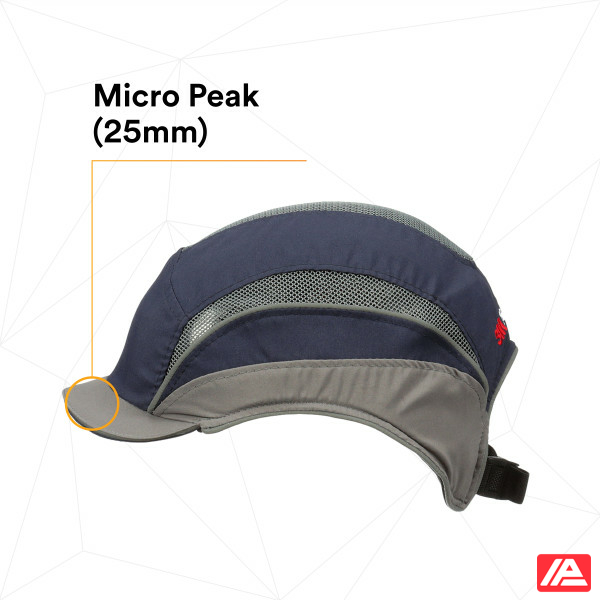 3M™ First Base™ 3 Bump Cap 2031215 Elite Navy/Grey Micro Peak 25mm - Image 4
