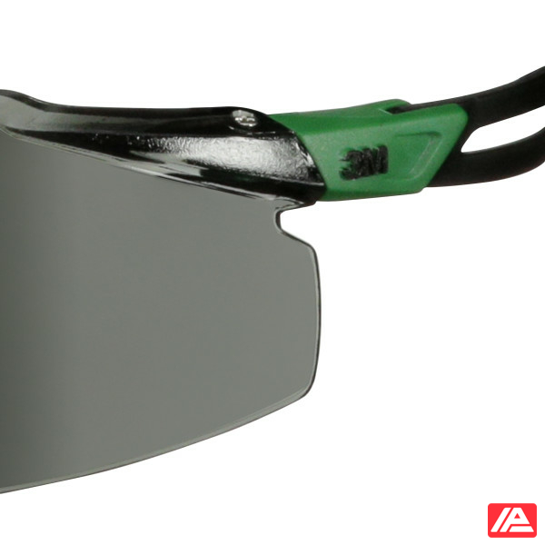 3M™ SecureFit™ 500 Safety Glasses Green/Black frame Anti-Scratch+ (K) IR 3.0 Grey lens SF530ASP-GRN-EU - Image 6
