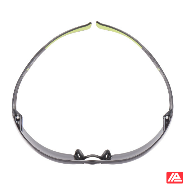 3M™ SecureFit™ 400 Safety Glasses Black/Green frame Anti-Scratch / Anti-Fog Grey Lens SF402AS/AF-EU - Image 5
