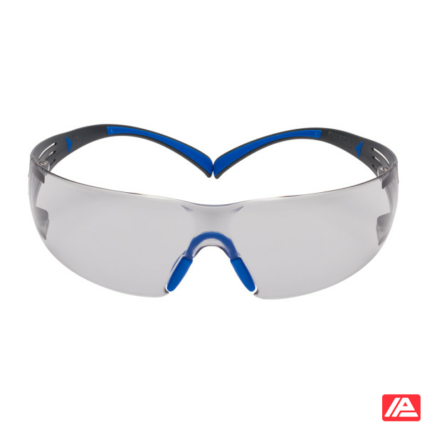 3M™ SecureFit™ 400 Safety Glasses Blue/Grey Frame Scotchgard™ Anti-Fog/Anti-Scratch Coating (K&N) Indoor/Outdoor Grey Lens SF407SGAF-BLU-EU - Image 2