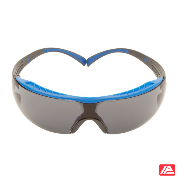 3M™ SecureFit™ 400 Series Safety Glasses SF402XSGAF-BLU Blue/Gray Gray Scotchgard™ Anti-Fog/Anti-Scratch Lens - Image 4