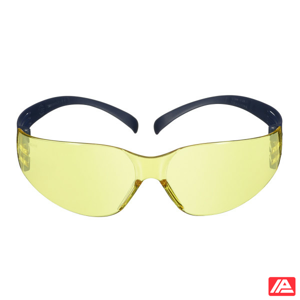 3M™ SecureFit™ 100 Safety Glasses Blue frame Anti-Scratch / Anti-Fog Amber lens SF103AF-BLU-EU - Image 5