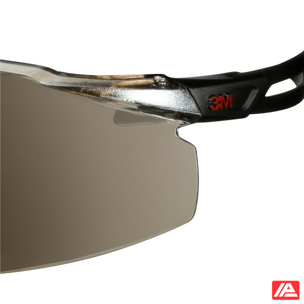 3M™ SecureFit™ 500 Safety Glasses Black frame Anti-Scratch / Anti-Fog Silver Mirror lens SF509AF-BLK - Image 6