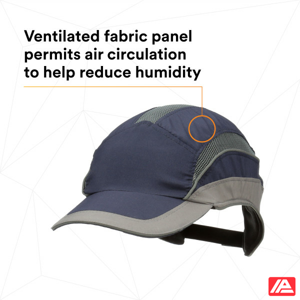 3M™ First Base™ 3 Bump Cap 2031214 Elite Navy/Grey Standard Peak - Image 2