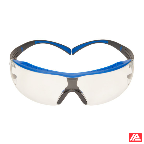 3M™ SecureFit™ 400 Series Safety Glasses SF401XSGAF-BLU Blue/Gray Clear Scotchgard™ Anti-Fog/Anti-Scratch Lens - Image 2