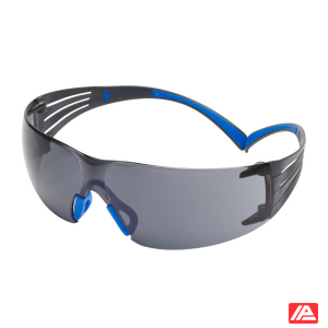 3M™ SecureFit™ 400 Safety Glasses Blue/Grey Frame Scotchgard™ Anti-Fog/Anti-Scratch Coating (K&N) Grey Lens SF402SGAF-BLU-EU