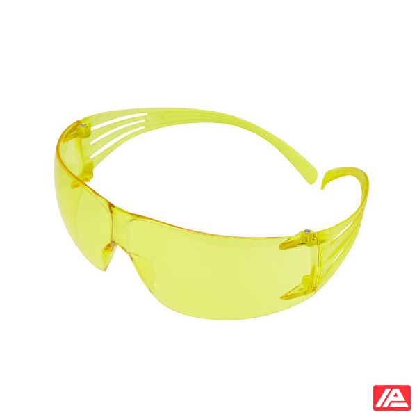 3M™ SecureFit™ 200 Safety Glasses Anti-Scratch / Anti-Fog Plus Amber Lens SF203AFP