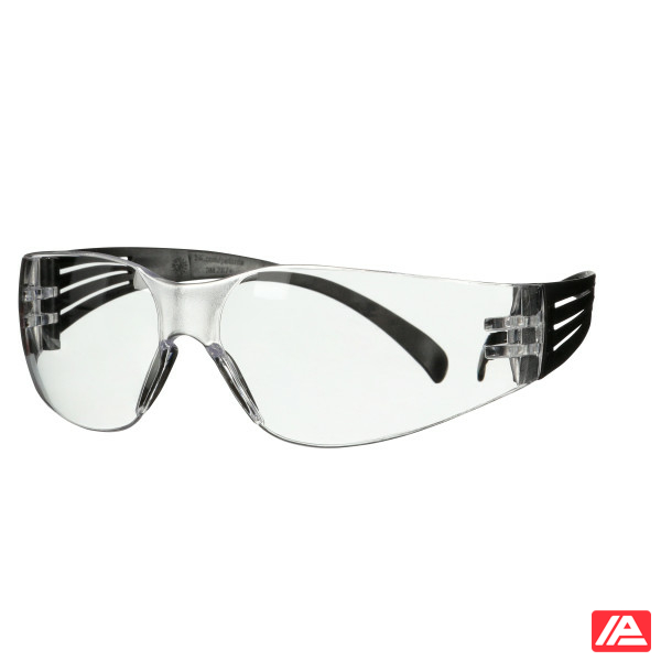 3M™ SecureFit™ 100 Safety Glasses Black frame Anti-Scratch Clear lens SF101AS-BLK-EU - Image 6