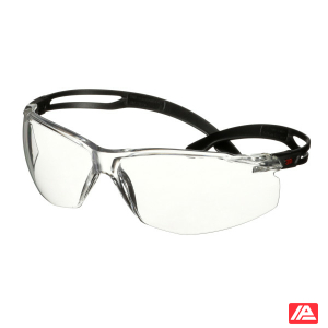 3M™ SecureFit™ 500 Safety Glasses Black frame Anti-Scratch+ (K) Clear lens SF501ASP-BLK-EU
