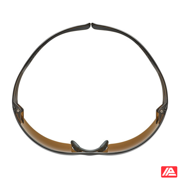 3M™ SecureFit™ 400 Safety Glasses Black/Brown Frame Scotchgard™ Anti-Fog/Anti-Scratch Coating (K&N) Brown Lens SF405SGAF-BLA-EU - Image 3