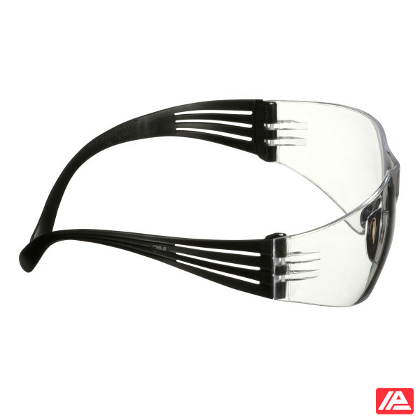 3M™ SecureFit™ 100 Safety Glasses Black frame Anti-Scratch Clear lens SF101AS-BLK-EU - Image 4