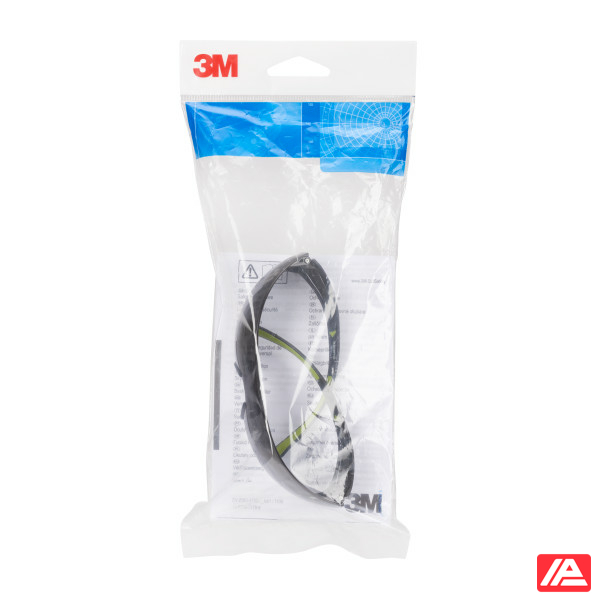 3M™ SecureFit™ 400 Safety Glasses Black/Green frame Anti-Scratch / Anti-Fog Grey Lens SF402AS/AF-EU - Image 6