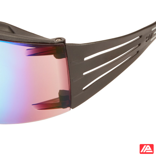 3M™ SecureFit™ 400X Safety Glasses Black/Black frame Anti-Scratch Orange Mirror Lens SF416XAS-BLK-EU - Image 5