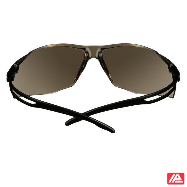 3M™ SecureFit™ 500 Safety Glasses Black frame Anti-Scratch / Anti-Fog Silver Mirror lens SF509AF-BLK - Image 4