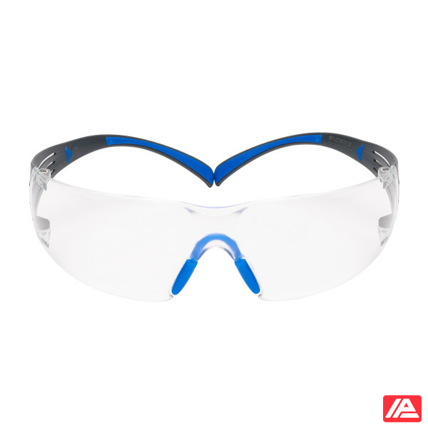 3M™ SecureFit™ 400 Safety Glasses Blue/Grey Frame Scotchgard™ Anti-Fog/Anti-Scratch Coating (K&N) Clear Lens SF401SGAF-BLU-EU - Image 2