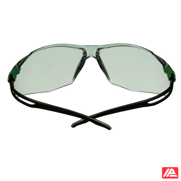 3M™ SecureFit™ 500 Safety Glasses Green/Black frame Anti-Scratch+ (K) IR 1.7 Grey lens SF517ASP-GRN-EU - Image 5