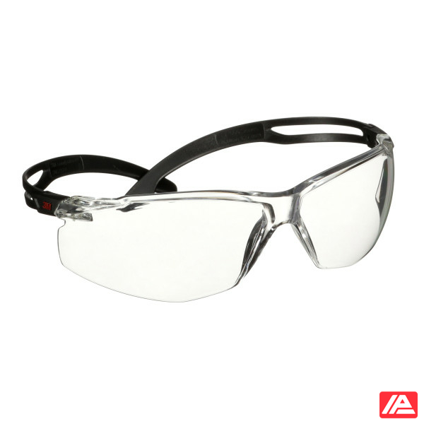 3M™ SecureFit™ 500 Safety Glasses Black frame Anti-Scratch+ (K) Clear lens SF501ASP-BLK-EU - Image 4