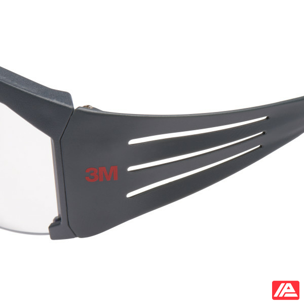 3M™ SecureFit™ Safety Glasses Grey frame Scotchgard™ Anti-Fog Clear Lens SF601SGAF-EU - Image 5