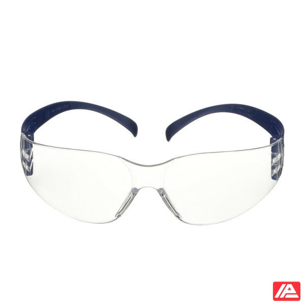 3M™ SecureFit™ 100 Safety Glasses Blue frame Anti-Scratch / Anti-Fog Clear lens SF101AF-BLU-EU - Image 6