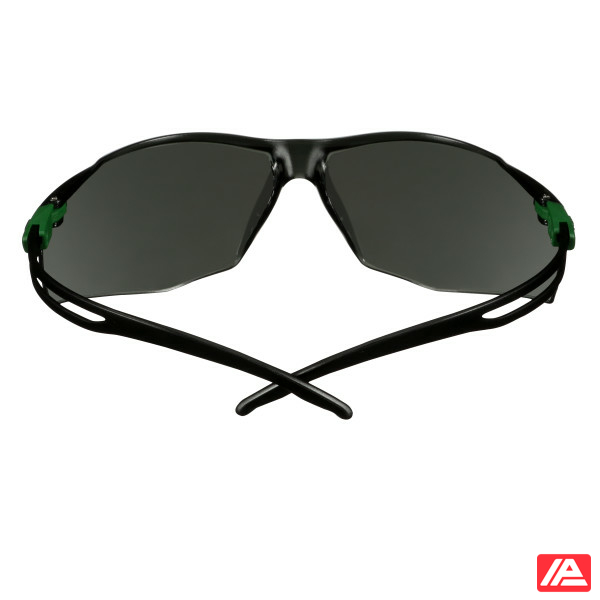 3M™ SecureFit™ 500 Safety Glasses Green/Black frame Anti-Scratch+ (K) IR 3.0 Grey lens SF530ASP-GRN-EU - Image 7