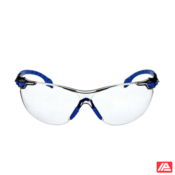 3M™ Solus™ 1000 Safety Glasses Blue/Black Frame Scotchgard™ Anti-Fog/Anti-Scratch Coating (K&N) Indoor/Outdoor Light Grey lens S1107SGAF-EU - Image 3
