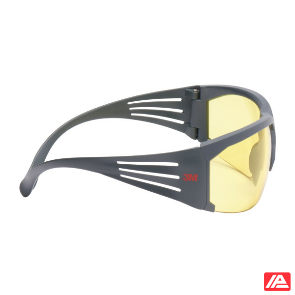 3M™ SecureFit™ Safety Glasses Grey frame Scotchgard™ Anti-Fog Amber Lens SF603SGAF-EU - Image 4