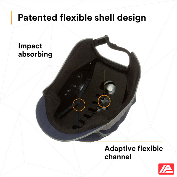 3M™ First Base™ 3 Bump Cap 2031215 Elite Navy/Grey Micro Peak 25mm - Image 9