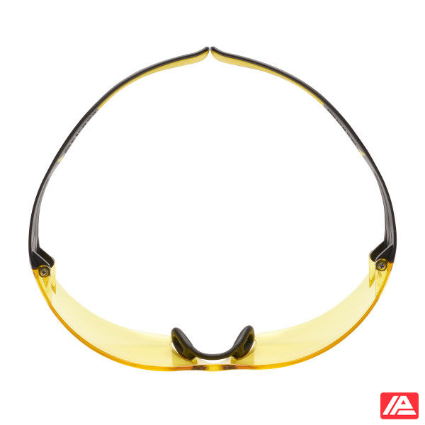 3M™ SecureFit™ 400 Safety Glasses Yellow/Black Frame Scotchgard™ Anti-Fog/Anti-Scratch Coating (K&N) Amber Lens SF403SGAF-YEL-EU - Image 4
