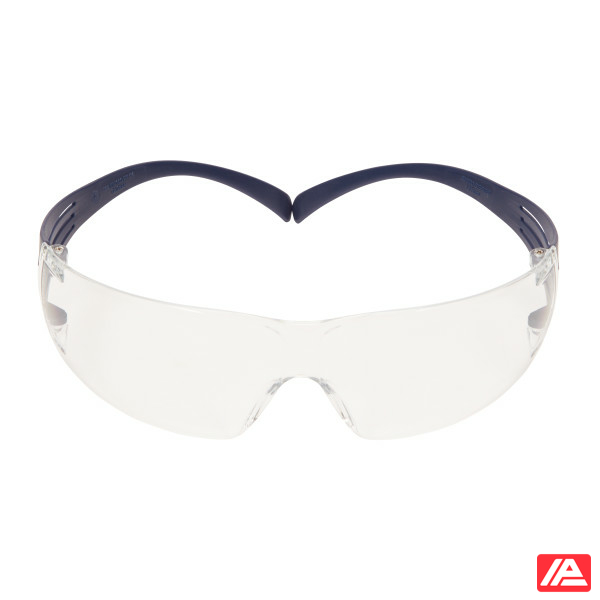 3M™ SecureFit™ 200 Safety Glasses Blue Frame Scotchgard™ Anti-Fog/Anti-Scratch Coating (K&N) Clear Lens SF201SGAF-BLU-EU - Image 2