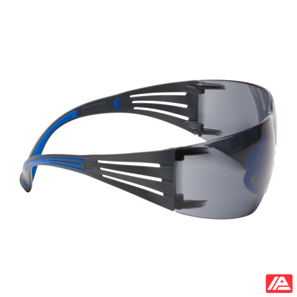 3M™ SecureFit™ 400 Safety Glasses Blue/Grey Frame Scotchgard™ Anti-Fog/Anti-Scratch Coating (K&N) Grey Lens SF402SGAF-BLU-EU - Image 5