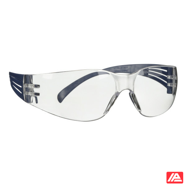 3M™ SecureFit™ 100 Safety Glasses Blue frame Anti-Scratch / Anti-Fog Clear lens SF101AF-BLU-EU - Image 8