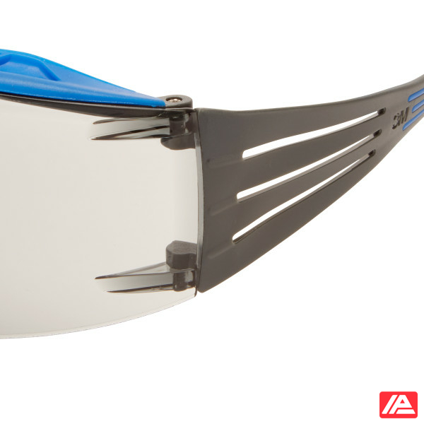 3M™ SecureFit™ 400 Series Safety Glasses SF407XSGAF-BLU BLU/GRY I/O GRY Scotchgard™ Anti-Fog/Anti-Scratch Lens - Image 4