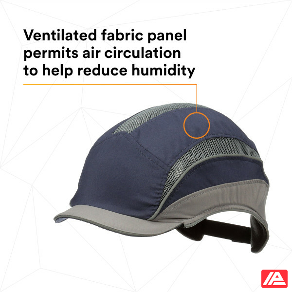 3M™ First Base™ 3 Bump Cap 2031215 Elite Navy/Grey Micro Peak 25mm - Image 10