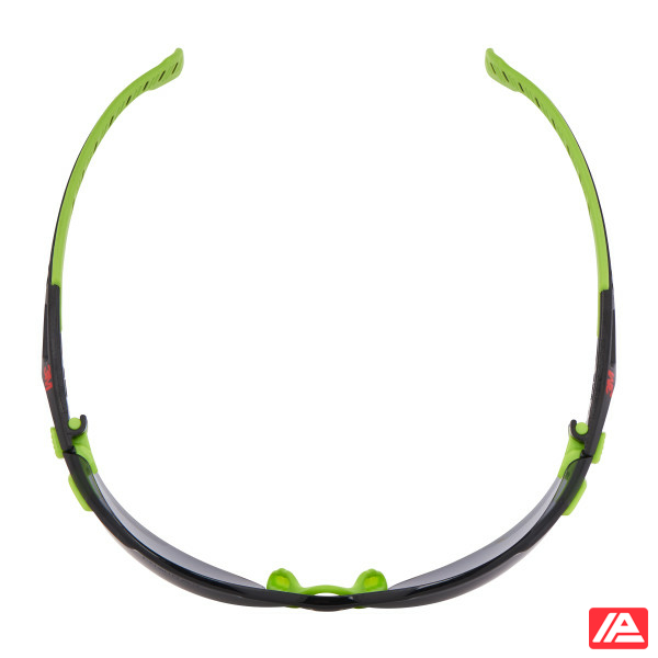 3M™ Solus™ 1000 Safety Glasses Green/Black Frame Scotchgard™ Anti-Fog/Anti-Scratch Coating (K&N) Grey Lens S1202SGAF-EU - Image 7