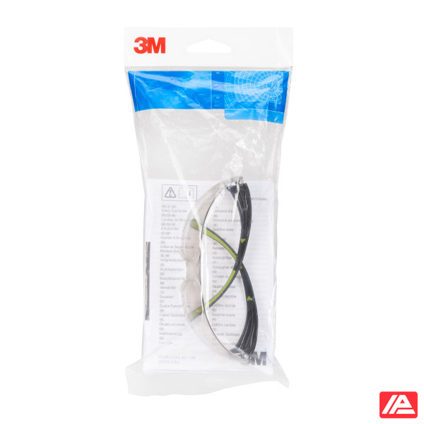 3M™ SecureFit™ 400 Safety Glasses Black/Green frame Anti-Scratch Indoor/Outdoor Mirror Lens SF410AS-EU - Image 5