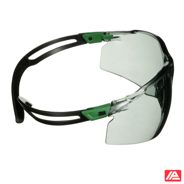 3M™ SecureFit™ 500 Safety Glasses Green/Black frame Anti-Scratch+ (K) IR 1.7 Grey lens SF517ASP-GRN-EU - Image 8