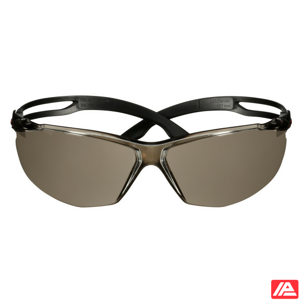 3M™ SecureFit™ 500 Safety Glasses Black frame Anti-Scratch / Anti-Fog Silver Mirror lens SF509AF-BLK - Image 7