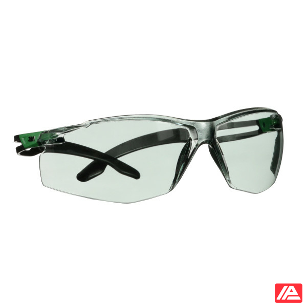 3M™ SecureFit™ 500 Safety Glasses Green/Black frame Anti-Scratch+ (K) IR 1.7 Grey lens SF517ASP-GRN-EU - Image 7