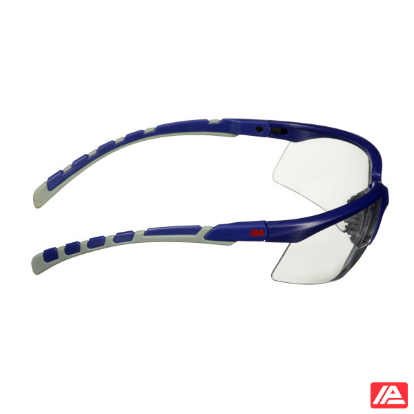3M™ Solus™ 2000 Safety Glasses Blue/Grey Temples Anti-Fog/Anti-Scratch Reader +2.0 Clear Lens S2020AF-BLU - Image 5