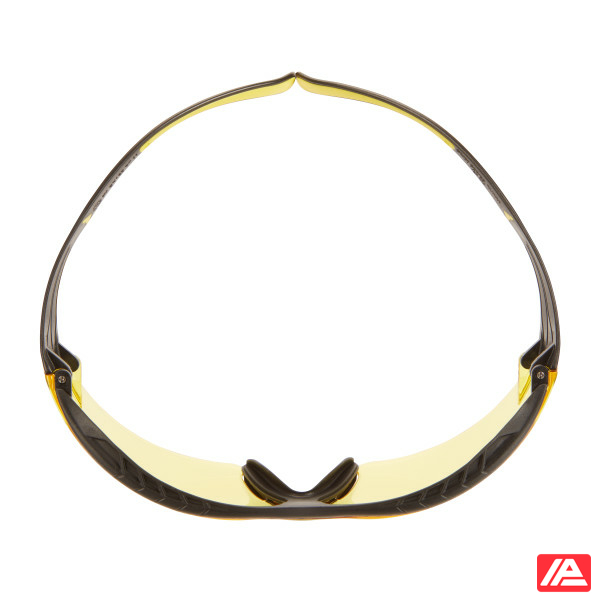 3M™ SecureFit™ 400 Series Safety Glasses SF403XSGAF-YEL Yellow/Black Amber Scotchgard™ Anti-Fog/Anti-Scratch Lens - Image 3