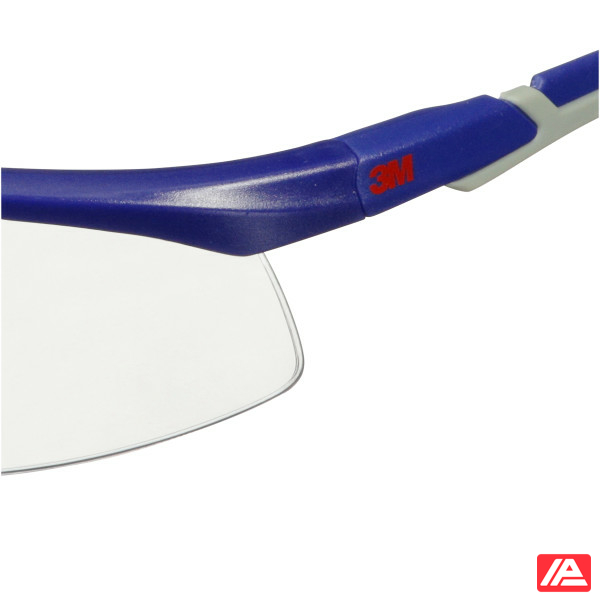 3M™ Solus™ 2000 Safety Glasses Blue/Grey Temples Anti-Fog/Anti-Scratch Reader +2.0 Clear Lens S2020AF-BLU - Image 6