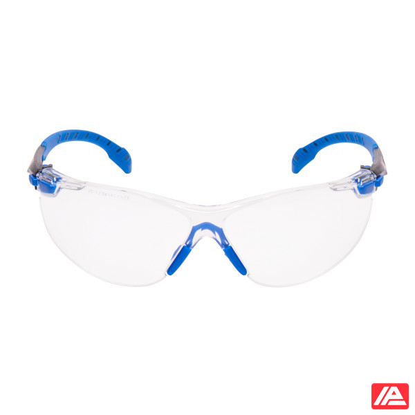 3M™ Solus™ 1000 Safety Glasses Blue/Black Frame Scotchgard™ Anti-Fog/Anti-Scratch Coating (K&N) Clear Lens S1101SGAF-EU - Image 2