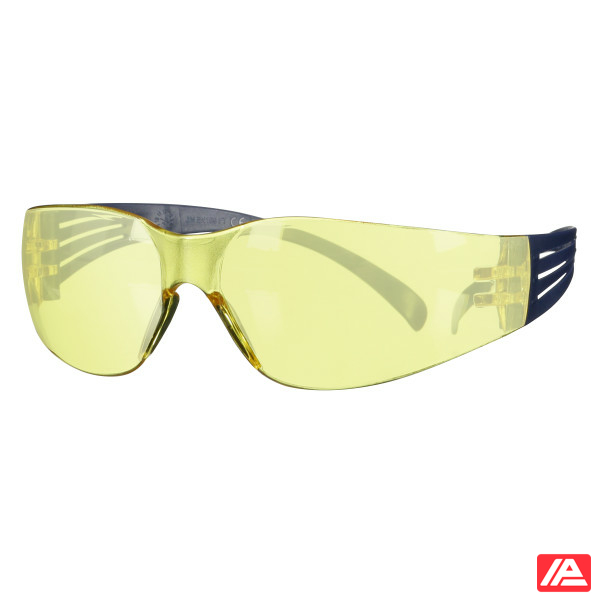 3M™ SecureFit™ 100 Safety Glasses Blue frame Anti-Scratch / Anti-Fog Amber lens SF103AF-BLU-EU - Image 10