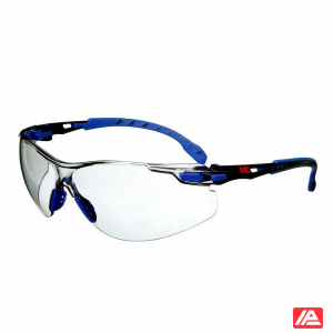 3M™ Solus™ 1000 Safety Glasses Blue/Black Frame Scotchgard™ Anti-Fog/Anti-Scratch Coating (K&N) Indoor/Outdoor Light Grey lens S1107SGAF-EU