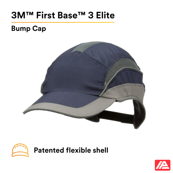 3M™ First Base™ 3 Bump Cap 2031214 Elite Navy/Grey Standard Peak - Image 8